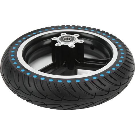 Pneu antidérapant en caoutchouc nid d'abeille pour trottinette électrique Kugoo M4, roue de rechange bleue (1/5)
