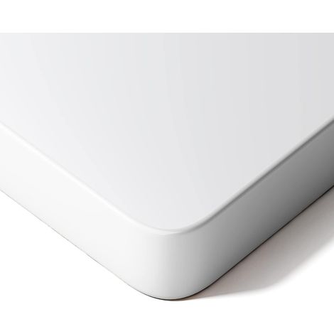 Stable Tray 140 x 70 x 2.5 cm – Rectangular DIY Board for Height Adjustable Sitting Standing Desk (White) (1/5)