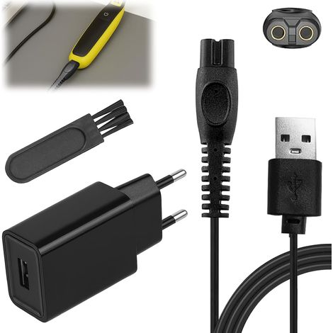 Chargeur 5 V Tondeuse Chargeur pour Rasoir QP2734 QP2724 QP2834 QP2824 QP4631 QP2720 QP4530 MG7910 MG9520 MG5910 MG9510 (1/5)