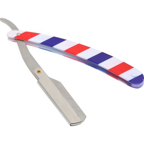 Porte-rasoir professionnel en acier inoxydable vintage pour barbier, support de lame de rasoir classique (1/5)
