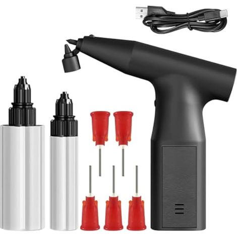Pulvérisateur de peinture électrique pour voitures, pulvérisateur de peinture rechargeable sans fil avec 2 récipients, pulvérisateur de peinture portable pour peinture à la maison (3 niveaux) (1/5)
