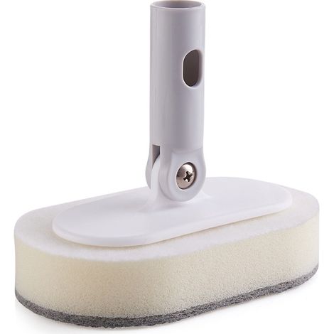 Juego de limpieza de 9 piezas con combinación de trapeador doméstico, escoba trapeadora, tenedor para ropa, cepillo para piso de baño, juego de cristalería de un toque (1 varilla, 9 cabezales)