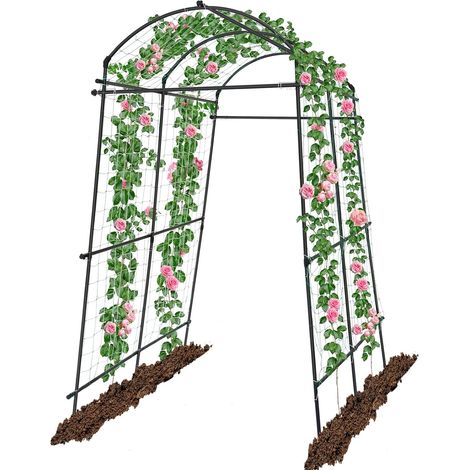 Garden Arch for Climbing Plants - 7ft - Metal - Extra Tall - for Climbing Vines - Vegetable Support - Garden Support Metal Squash Gazebo for Climbing Plants and Vegetables (1/5)