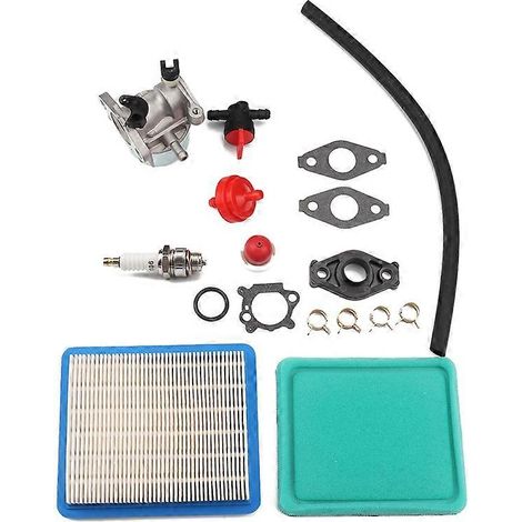 Carburateur 799866 + Kit d'entretien (filtre à air, vanne d'essence) pour moteurs Briggs & Stratton 790845, 799871, 796707, 794304, 491588S et 491435S (1/5)