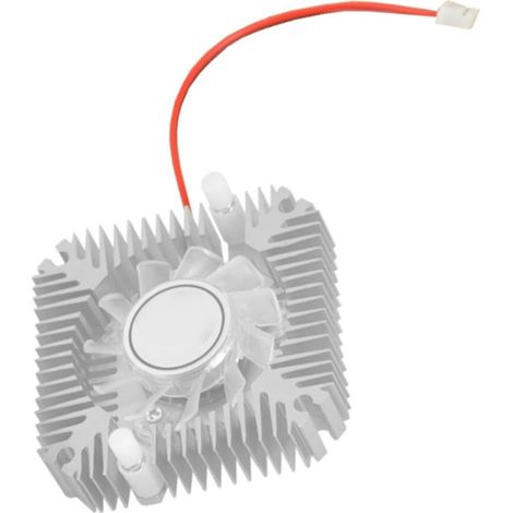 Ventilateur de Carte Graphique 12v Silencieux 5, 5cm en Aluminium Câble 9cm, Blanc, 18 Db, Soufflage Direct, Caractéristiques Stables et Grosse Fiabilité (1/5)