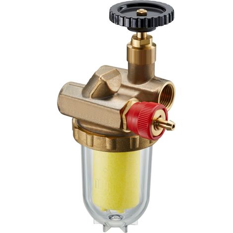 Oventrop Oilpur E A R Heizölfilter mit Rücklaufzuführung DN 15 IG, Entlüftungsventil, Sinterkunststoff, 2122262 (1/2)