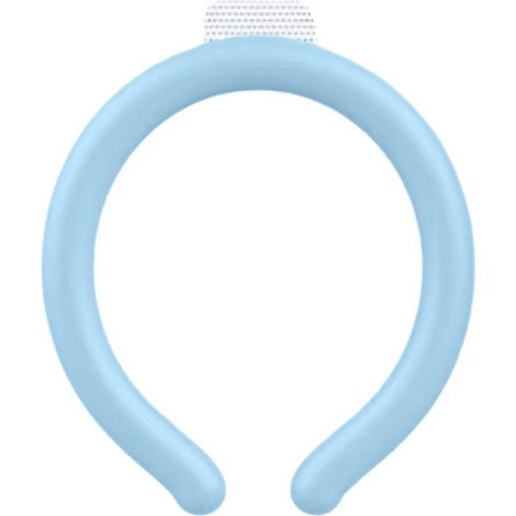 Tube rafraîchissant pour le cou, anneau de glace réutilisable pour l'été, idéal pour les activités sportives et de plein air par temps chaud (bleu). (1/5)