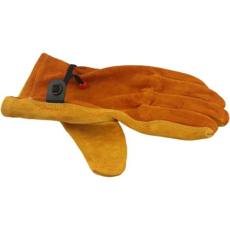 Gants de jardinage en cuir de vache anti-épines avec doublure en coton Taille L Unisexe pour homme et femme Travail de jardin (1/5)