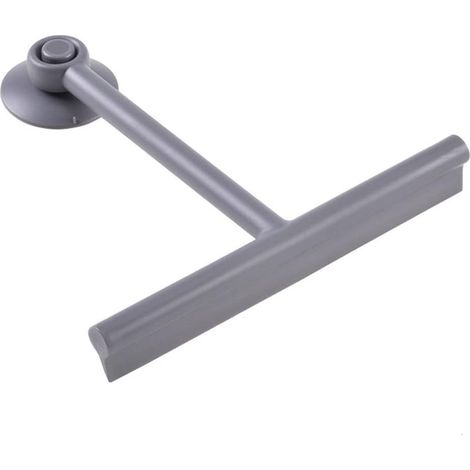 Duschabzieher/Fensterreiniger mit Silikonhalterung, Badezimmerreinigung (grau) (1/5)