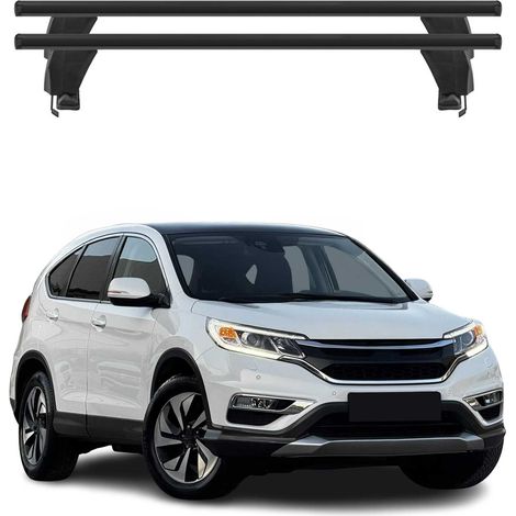 OMAC Dachträger Querträger Alu für Honda CR-V IV 2013-2018 – Abschließbar – T-Nut – City-Crash-getestet – Max. 50 kg Schwarz (1/5)