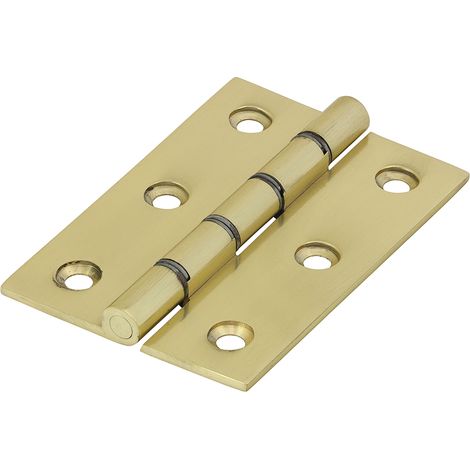 TIMCO Double Washered Brass Hinges Polished Brass - 76 x 50
