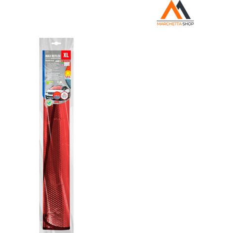PARASOLE ROSSO XL 145X72 CM DOPPIA RIFLETTENZA