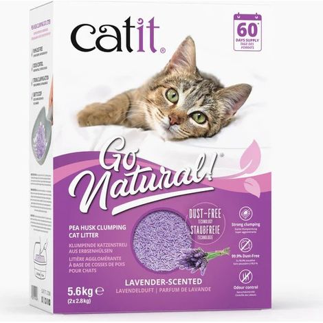 Arena para gatos CATIT GO HAGEN lavanda (arena de guisantes) 5.6 kg