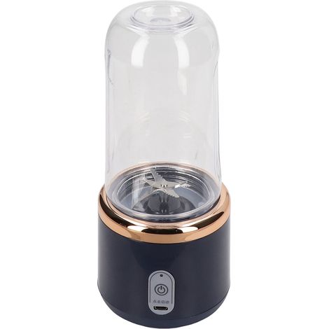 Blender portable 400 ml, 6 lames, 22 000 tr/min, batterie 1 500 mAh, boîtier PCTG de qualité alimentaire, chargement USB, idéal pour les voyages, les fruits, les légumes et le café. (1/5)