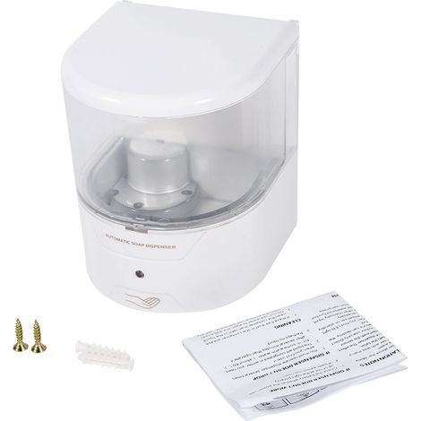 Automatischer Wandseifenspender aus weißem ABS-Kunststoff mit Sensor, 600 ml, (1/5)