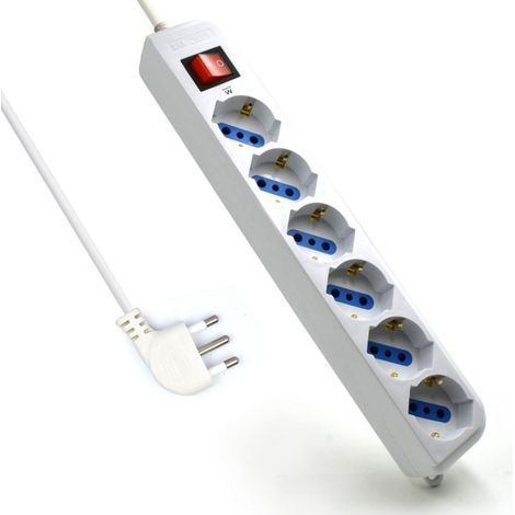En casa aumentan cada vez mÃ¡s los dispositivos que necesitan corriente elÃ©ctrica, Ewent con la regleta EW3922-5M ofrece 6 tomas para alimentar, TV,