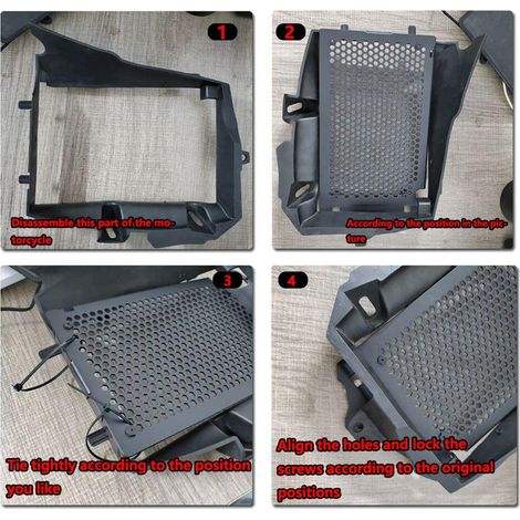 Protecteur de radiateur, couvercle de calandre de remplacement pour BMW R1200GS LC /Adventure 2013 – 2019, 2 pièces (1/5)