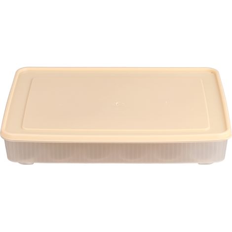 Boîte de congélation rapide, rangement pour réfrigérateur, poubelle de cuisine, récipient alimentaire (Beige)