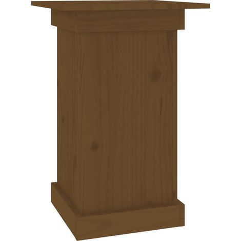 Soporte para flores mueble para plantas 40 x 40 x 60 cm madera maciza de pino marrón 020045205