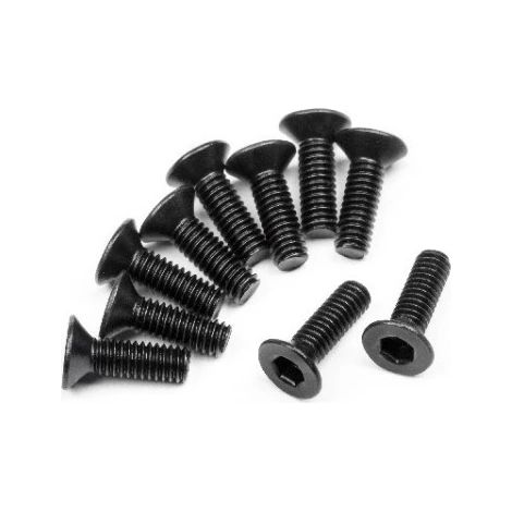 FLAT HEAD SCREW M2.5X8MM (HEX SOCKET/10PCS)