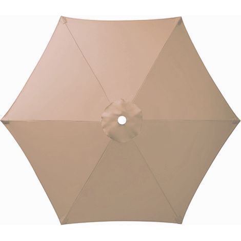 Toile de Remplacement pour Parasol 6 Branches, Parasol de Jardin Anti-UV et Imperméable, Remplacement de Toile de Parasol( Champagne,300CM) (1/3)