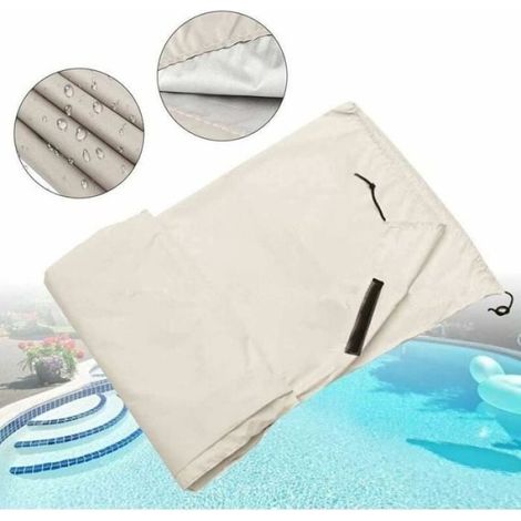 Schutzhülle für den Pool – Grau – Wasserabweisend – UV-Schutz – Einfache Handhabung (1/5)