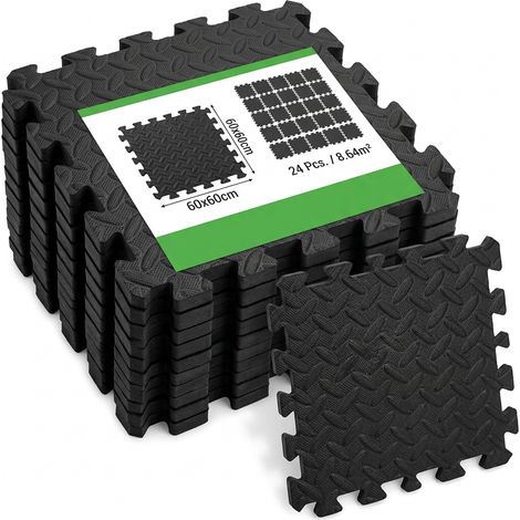 Brstheco Tapis Puzzle Mousse 24PCS 60x60x1cm Salle de Sport (1/5)