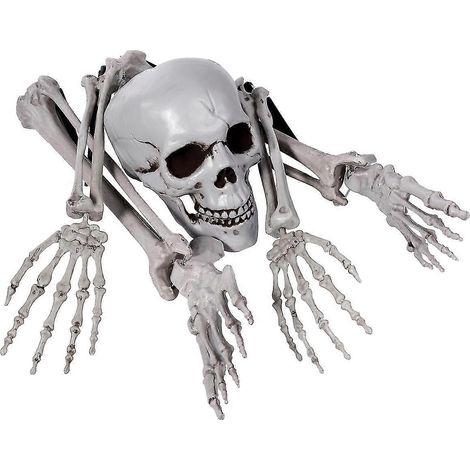 Set mit 5 gruseligen Halloween-Friedhofsdeko-Figuren, Ganzkörper-Halloween-Skelett, Halloween-Skelett für Bars, Halloween-Friedhof (1/4)