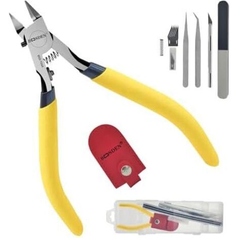 Gundam Kit d'outils de modélisme 9 pièces, ensemble construction pour base, réparation et fixation - (1/5)
