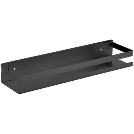 Étagère Murales 40CM Étagère Salle de Bain Douche Modernes Acier Inoxydable SUS304 Noir Mat,