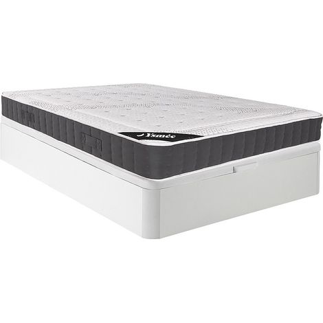Set 140x190cm Rete vano Bianco + Materasso molle insac. accoglienza memory foam sp.27cm - ATLANTIDE di YSMÉE