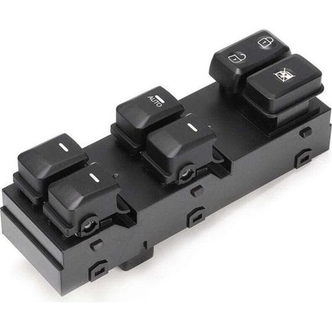 Bouton commutateur de vitre électrique avant gauche compatible Kia Sportage 2011-2016 - Interrupteur de commande lève-vitre pour véhicule, pièce de remplacement non originale (1/4)