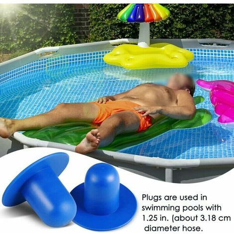 Kit 4 Bouchons Filtre Piscine Compatibili Intex, Adatti per Pompa e Filtro Piscina In Terra (1/3)