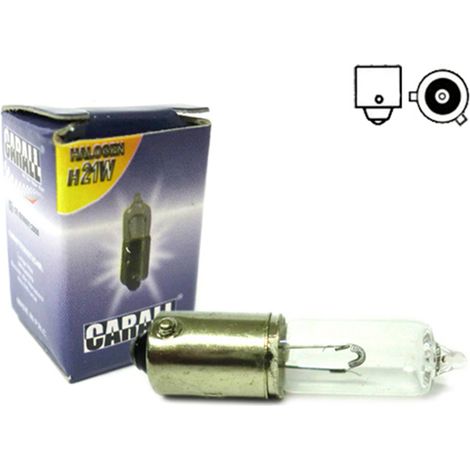 Lampada alogena H21W 12V 21W BAY9s a piedini sfalsati per frecce e retronebbia (1/3)