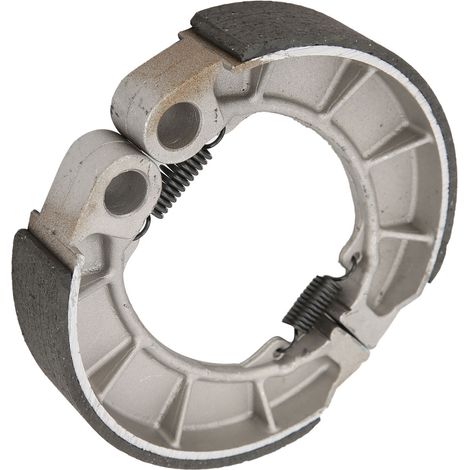 Satz mit 4 halbmetallischen Hinterradbremsbacken, optimale Wärmeableitung, Ersatz für Rancher 350 400 420, ATV-kompatibel. (1/5)