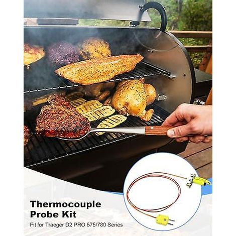 Kit de sonde thermocouple de qualité supérieure compatible avec les barbecues Traeger D2 PRO 575/780 et Ironwood 650/885 (remplace le kit n° KIT0422) (1/3)