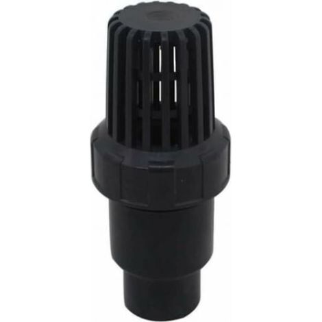 Clapet anti-retour, en matériau UPVC non toxique, résistant à la chaleur et au froid, noir. (1/5)