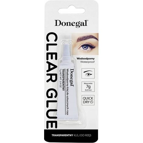 Colle à faux cils Donegal, colle transparente, 1 pièce.