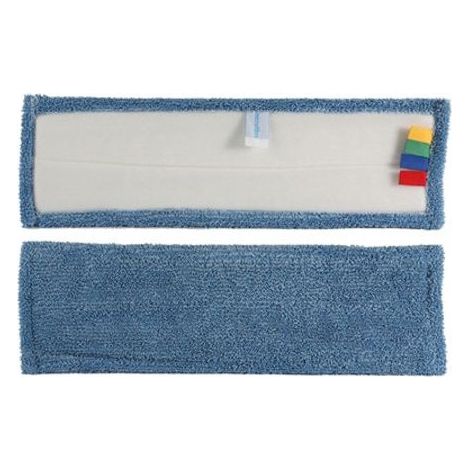 Frange microfibre bleue eco+ velcro rectangulaire 60 cm