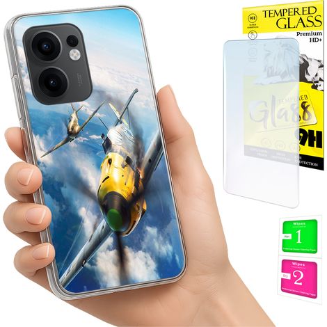 Custodia per Oppo Reno 13F 5G / 13 FS 5G, cover posteriore + vetro (1/5)