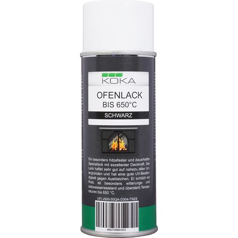 Ofenlack Spray Schwarz Matt 400ml (1/5)