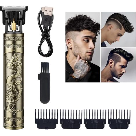 Men's Hair Clipper, Electric Beard Trimmer, Beard Trimmer with Tools, Electric Shaver, Cordless Electric T Hair Clipper, Rechargeable Hair Clipper, B (1/5)