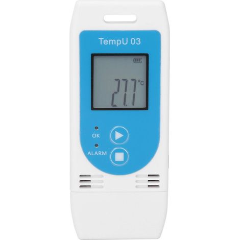 Temperatur- und Feuchtigkeitsdatenlogger, USB-Modell, 32000 Datenpunkte mit LCD-Bildschirm, PDF/CSV-Bericht (1/5)