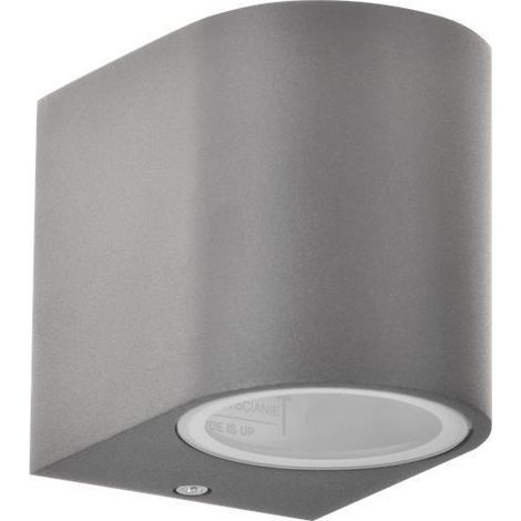 Lampada da parete per esterno da giardino Boston 1xGU10 IP44 grigio Goldlux