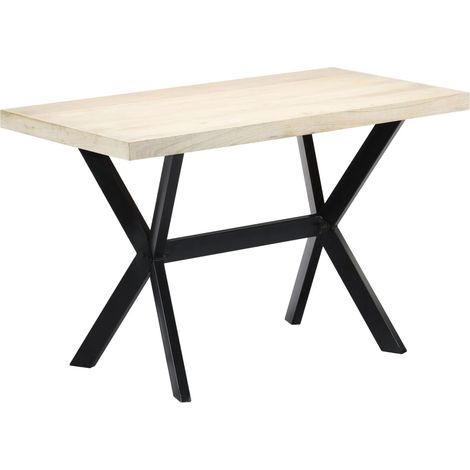 Mesa de comedor de madera maciza de mango 120x60x75 cm vidaXL
