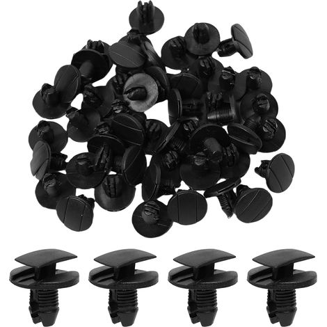 50 Clips de Fixation Parechocs 8565.53 1609267280 Rivet en Plastique Voiture, Fender Clips de Fixation Remplacement Compatible avec Citroen Peugeot Jumpy Berlingo C3 C4 C5 C6 Compatible avec clio2 (1/5)
