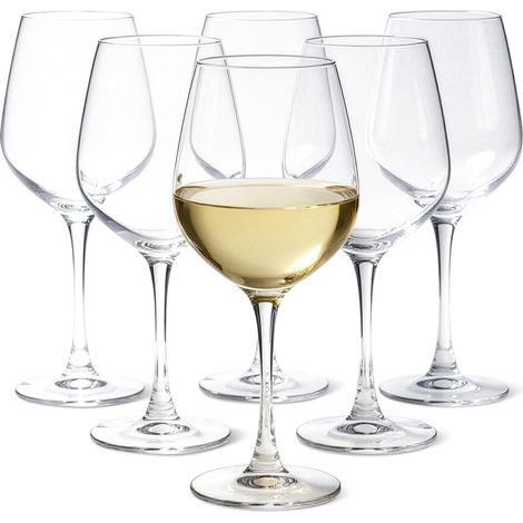 Verres à Vin Blanc, Lot de 6 Pièces, 35,5cl, Compatible Lave-Vaisselle (1/5)