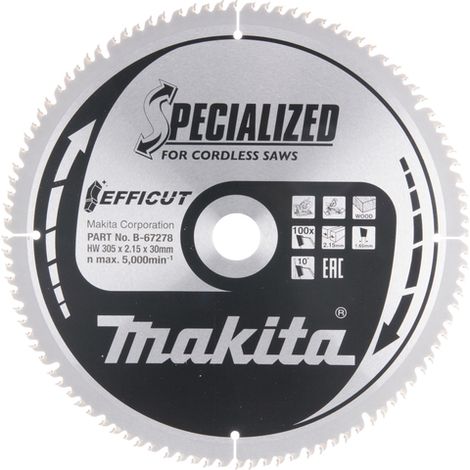 Lame de scie Makita EFFICUT 305x2 15x30 0 mm Z100 10°
