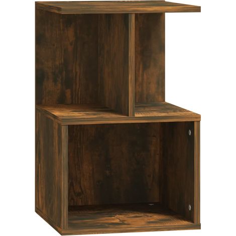 Maison Exclusive - Nachttisch Räuchereiche 35x35x55 cm Holzwerkst