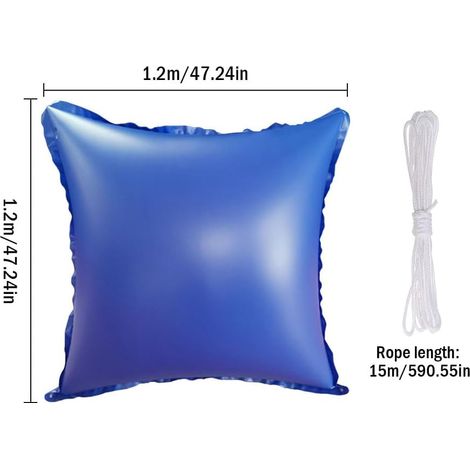 Coussin gonflable d'hiver pour piscine (1,2 x 1,2 m), pour piscines et spas gonflables (1/5)